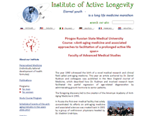 Tablet Screenshot of activelongevity.com